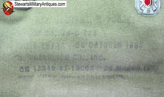  US Korean War Dark OD Three Pocket Grenade Pouch — image 3