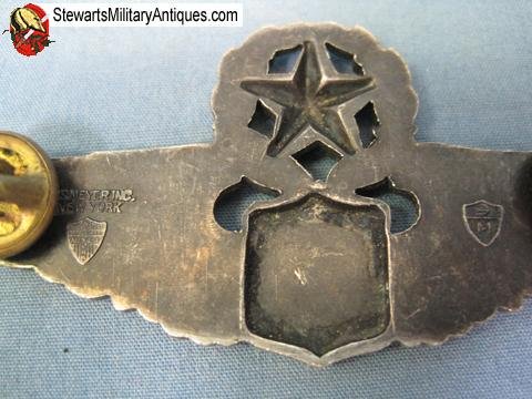  US Vietnam War Era USAF Command Pilot Two Inch Wings, NS Meyer — image 3