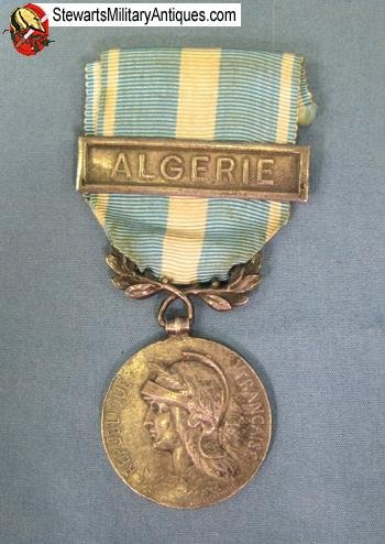  French Colonial Campaign Medal, Algeria Bar — image 4