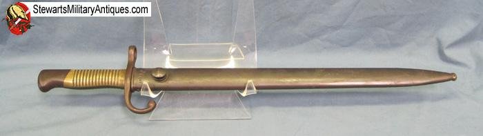  Argentine M1891 Mauser Bayonet, Brass Grips,  Weyersberg Mfg  — image 3
