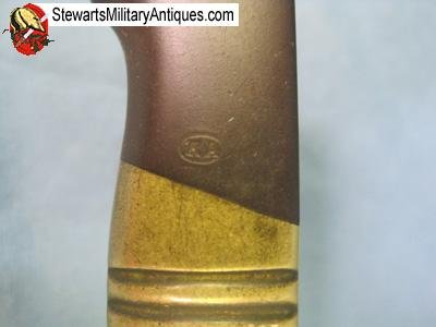  Argentine M1891 Mauser Bayonet, Brass Grips,  Weyersberg Mfg  — image 5