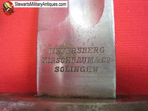  Argentine M1891 Mauser Bayonet, Alloy Grips, German Mfg  WKC — image 2