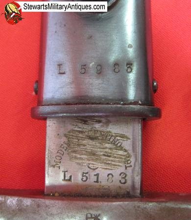  Argentine M1891 Mauser Bayonet, Alloy Grips, German Mfg  WKC — image 6