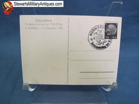  German WWII RPT Nurnberg 1938 Postcard — image 2