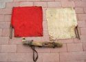 Japanese WWII Semaphore Signal Flags & Canvas Carrier