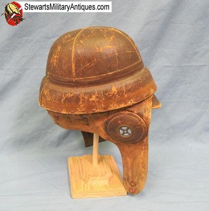  Italian WWI Flying Helmet, French Roold Pattern — image 3