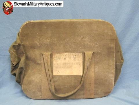  Japanese WWII GI Captured Navy Parachute Transport Bag,  — image 2