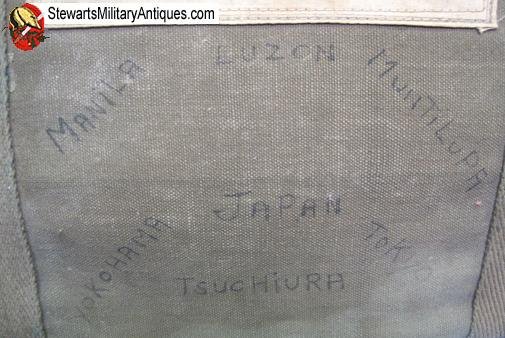  Japanese WWII GI Captured Navy Parachute Transport Bag,  — image 5