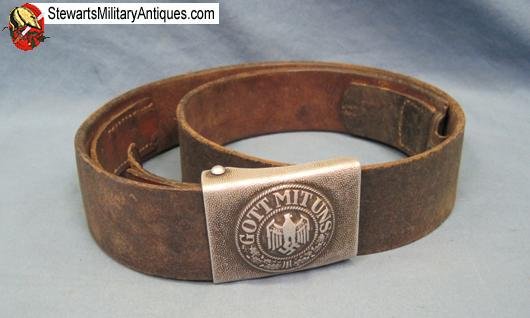  German WWII Army Belt & Buckle Set, 1938  — image 2