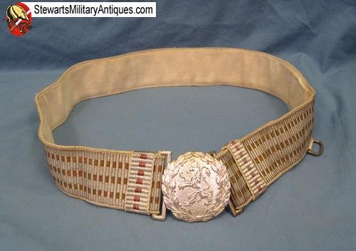  Bulgarian WWII Army Officers Dress Belt & Buckle  — image 2