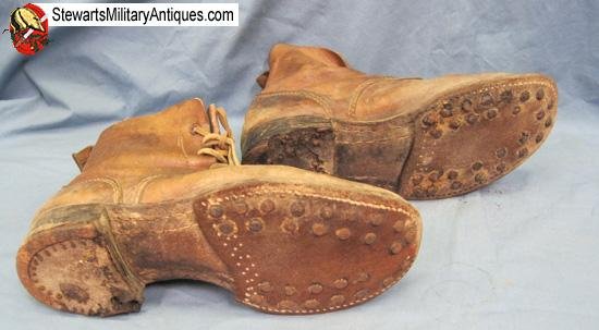  Japanese WWII Army EM Hobnailed Combat Shoes   — image 4
