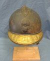 French WWI Infantry Adrian Helmet with Veterans Visor Plate