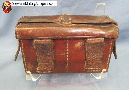  Japanese WWII T38 Leather Front Ammo Pouch — image 4