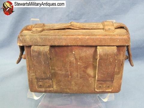  Japanese WWII Rubberized Canvas Front Ammo Pouch — image 4