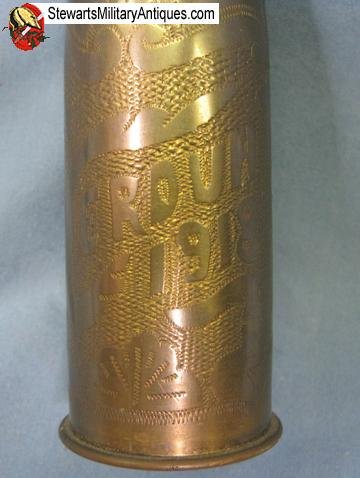  French WWI Decorated 37mm Shell, Verdun 1918 — image 5