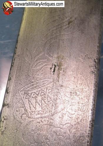  German Pre WWI M1849 Faschinenmesser, Etched Blade, Samuel Hoppe Mfg — image 5