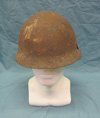 Japanese WWII T-30 Battle Damaged Army Helmet