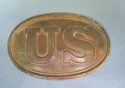 US Civil War Oval Cartridge Box Plate
