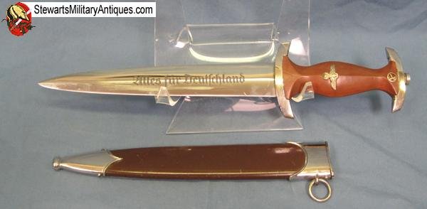  German WWII M1933 SA Dagger, RZM Blade M7/36, Horster Mfg   — image 2