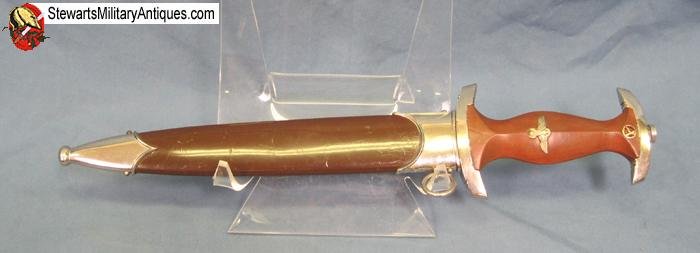  German WWII M1933 SA Dagger, RZM Blade M7/36, Horster Mfg   — image 3