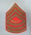 US 1930's USMC Trumperter Sergeant Major Chevron, Left