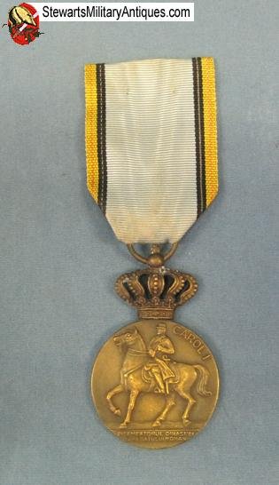  Romanian WWII King Carol I Centennial Medal 1839-1939 — image 4