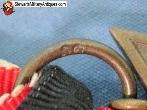  German WWII War Service Cross with Swords, 2nd Class , Maker Marked Ring  56 — image 2