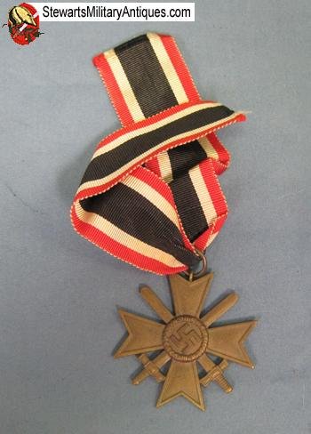  German WWII War Service Cross with Swords, 2nd Class , Maker Marked Ring  56 — image 5