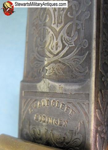  German Pre WWI Grosser Ordnanz Pattern Artillery Presentation Sword, Ewald Cleff Mfg — image 9