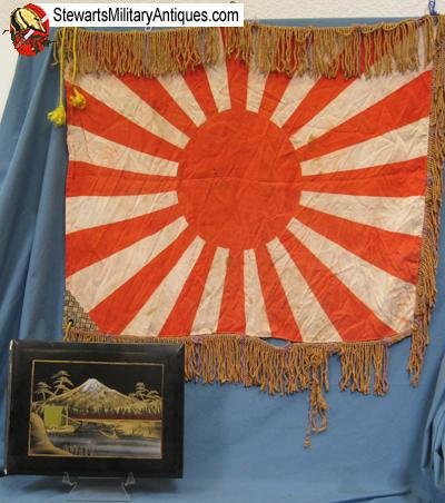  Japanese WWII Rising Sun Flag & Photo Album — image 4
