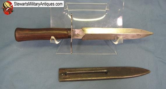  French WWI 1916 Fighting Knife & Scabbard — image 4