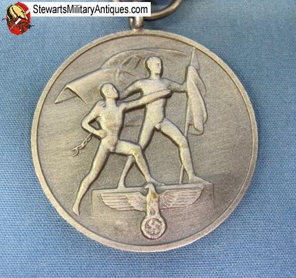  German WWII Austrian Anschluss Medal, 13 Marz 1938 — image 2