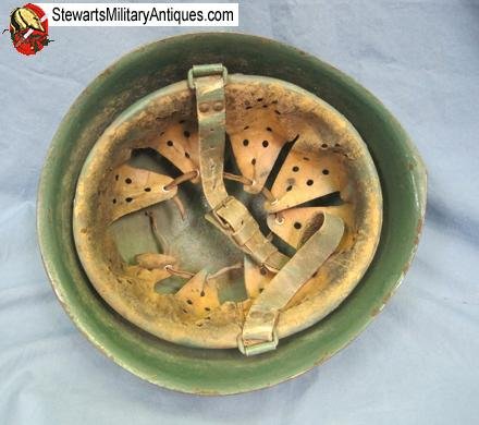  Italian WWII M1933 Steel Helmet, Republican Navy — image 2