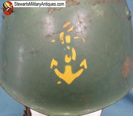 Italian WWII M1933 Steel Helmet, Republican Navy — image 4