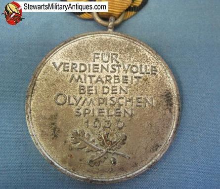  German WWII 1936 Olympic Medal — image 2