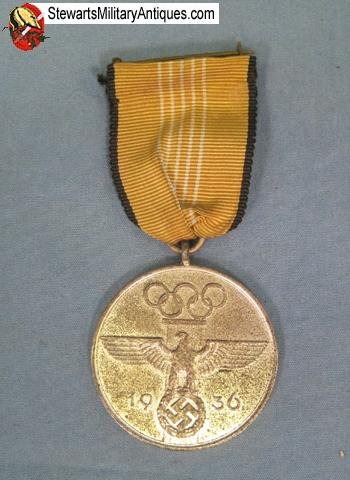  German WWII 1936 Olympic Medal — image 4