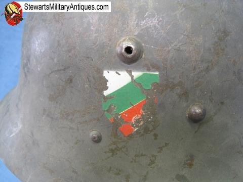  Bulgarian WWII M1936/C Steel Helmet, German Mfg   — image 4