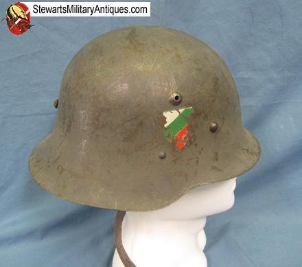 Bulgarian WWII M1936/C Steel Helmet, German Mfg   — image 5