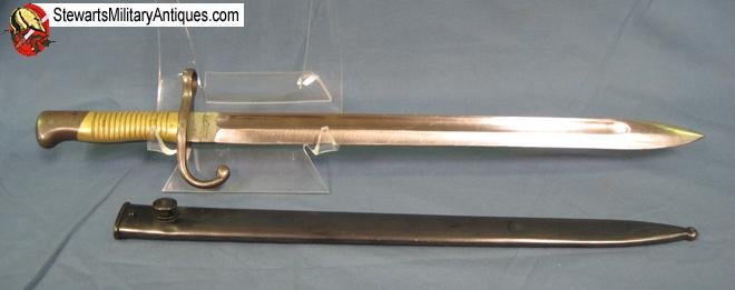   Argentine M1891 Mauser Bayonet, Brass Grips, Matching, Weyersberg Mfg — image 3