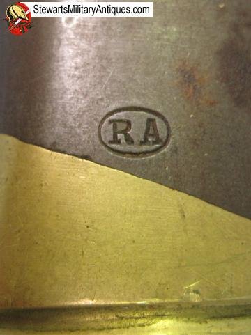   Argentine M1891 Mauser Bayonet, Brass Grips, Matching, Weyersberg Mfg — image 6