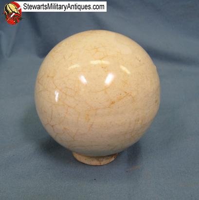  Japanese WWII Ceramic Grenade, White, INERT,  — image 2