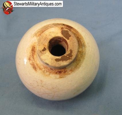  Japanese WWII Ceramic Grenade, White, INERT,  — image 3