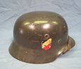 German WWII Luftwaffe M1935 Double Decal Helmet, Named, Veteran Family …