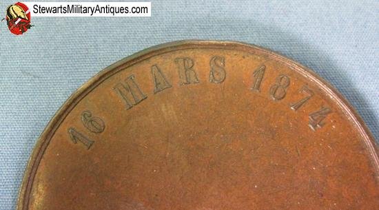  French, Prince Imperial 18th Birthday Cased Table Medal, 1874 — image 2