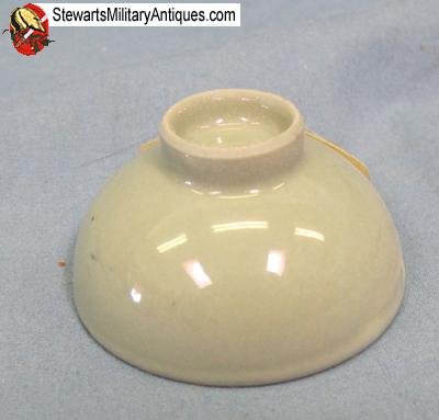  Japanese WWII Imperial Guard Green Sake Cup — image 3