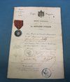 French 1859 Italian Campaign Medal & Document, 18th Regiment