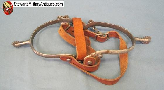  Japanese WWII Cavalry Spurs & Straps — image 2