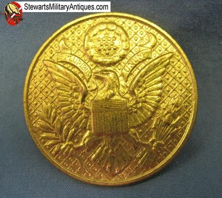  US Post WWI US Army Enlisted Visor Cap Insignia  — image 3