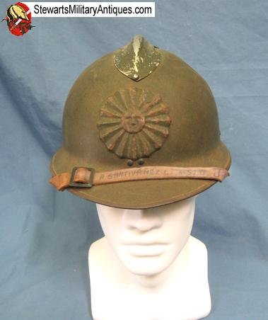  Peruvian Army M1934 Adrian Pattern Helmet — image 2