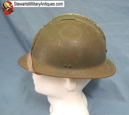  Peruvian Army M1934 Adrian Pattern Helmet — image 4